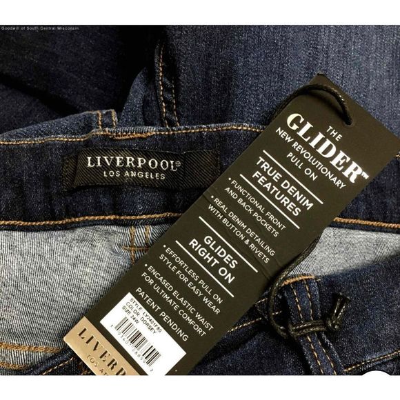 NWT Liverpool The Slim Glide On Jeans Sz 24W w/ Matching Cowl Scarf and Jewelry - Picture 5 of 6